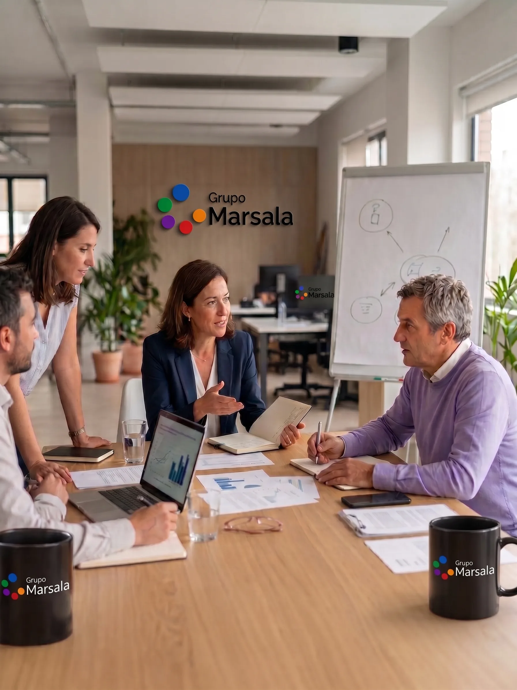 Fotografía de la unidad IA & Automatización en acción (capacitación, reunión o trabajo con clientes)